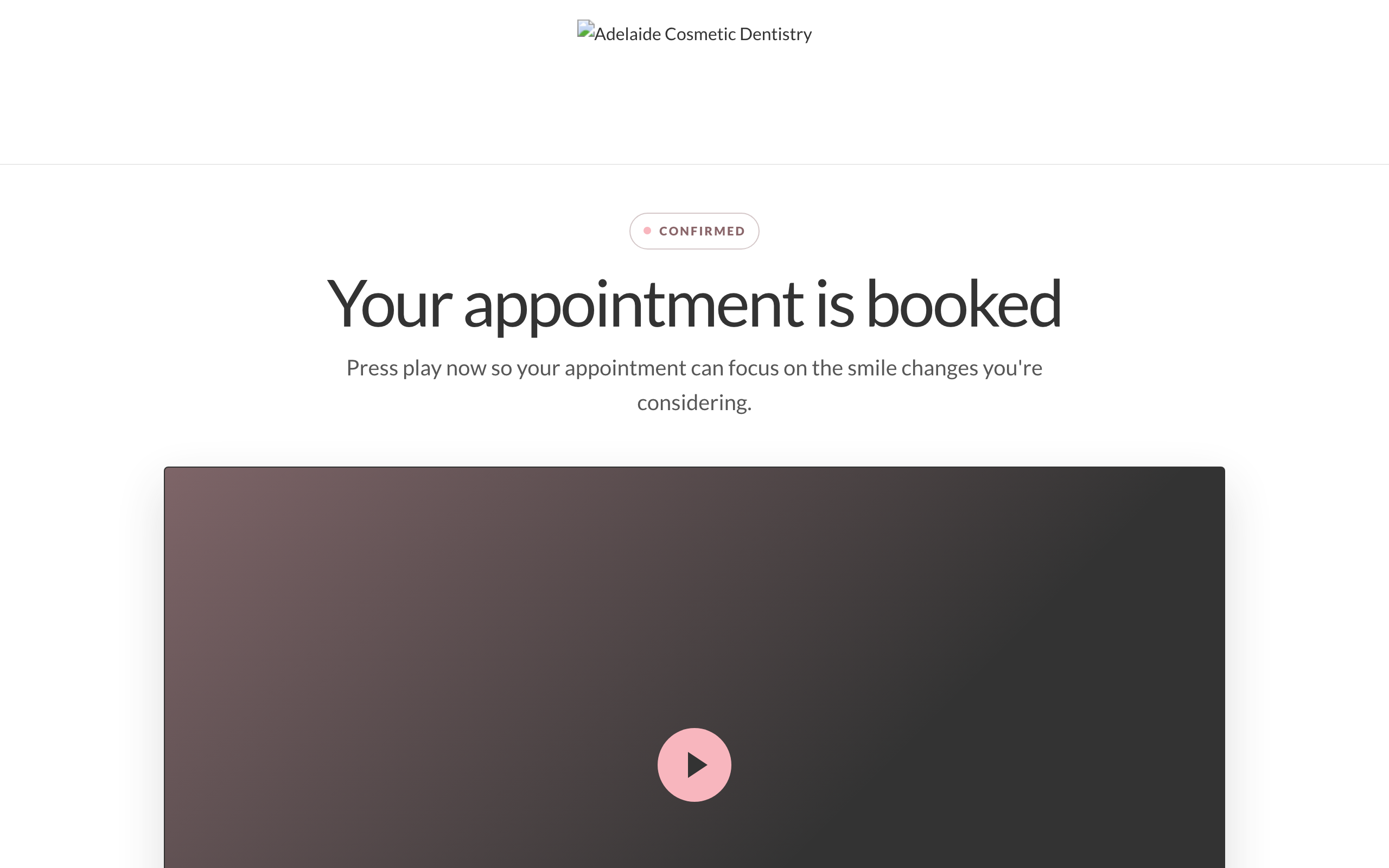 Confirmation page preview